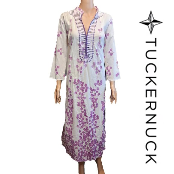 Tuckernuck Dresses & Skirts - Tuckernuck Exclusive Lavender Leaf Clorinda Kaftan NWT Med
